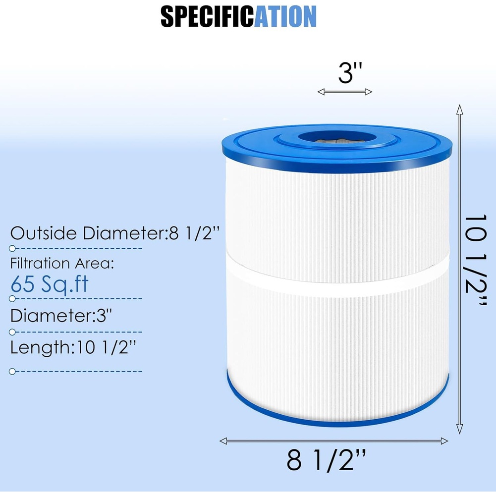 Water Filter Cartridge - Cartuccia filtro di ricambio PWK65 in